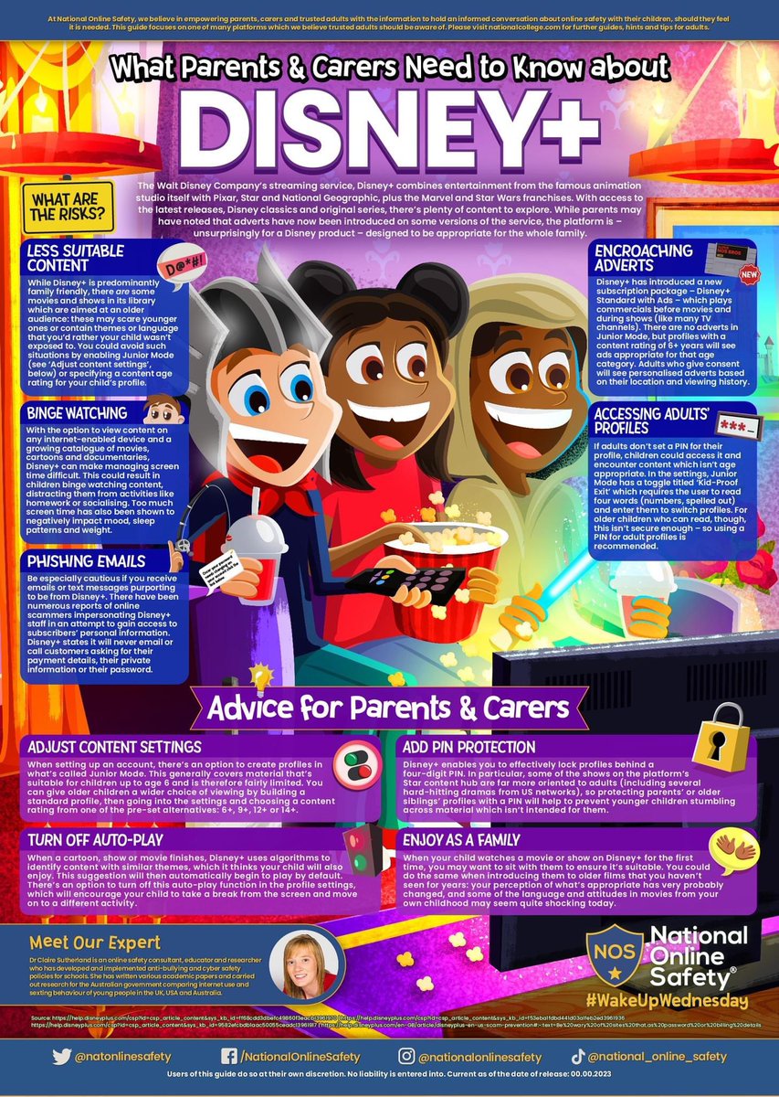 Xmas is a great time for movies.🎅🏻🎄🍿Many parents turn to Disney+ for a festive favourite.  Don’t be a Scrooge when it comes to #OnlineSafety tips. Thankfully our friends @natonlinesafety have it covered. 👀<a href="/IDS3to18/">Idris Davies School 3_18</a> <a href="/fcwpa/">Fochriw Primary</a> <a href="/bawelps/">Bryn Awel Primary School</a> <a href="/UpperRhymneyPS/">Upper Rhymney</a> <a href="/PrimaryWhite/">White Rose Primary</a> <a href="/Phip_Primary/">Phillipstown Primary</a>