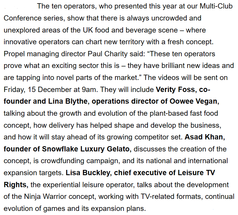 rab_property's tweet photo. Client News | Propel spotlights ten operators exploring 'white space'. Lisa Buckley, chief executive of Leisure TV Rights, presented at this year's Multi-Club Conference series and discussed developing the Ninja Warrior UK Parks concept and expansion plans. https://t.co/5uxNjZ0S4k