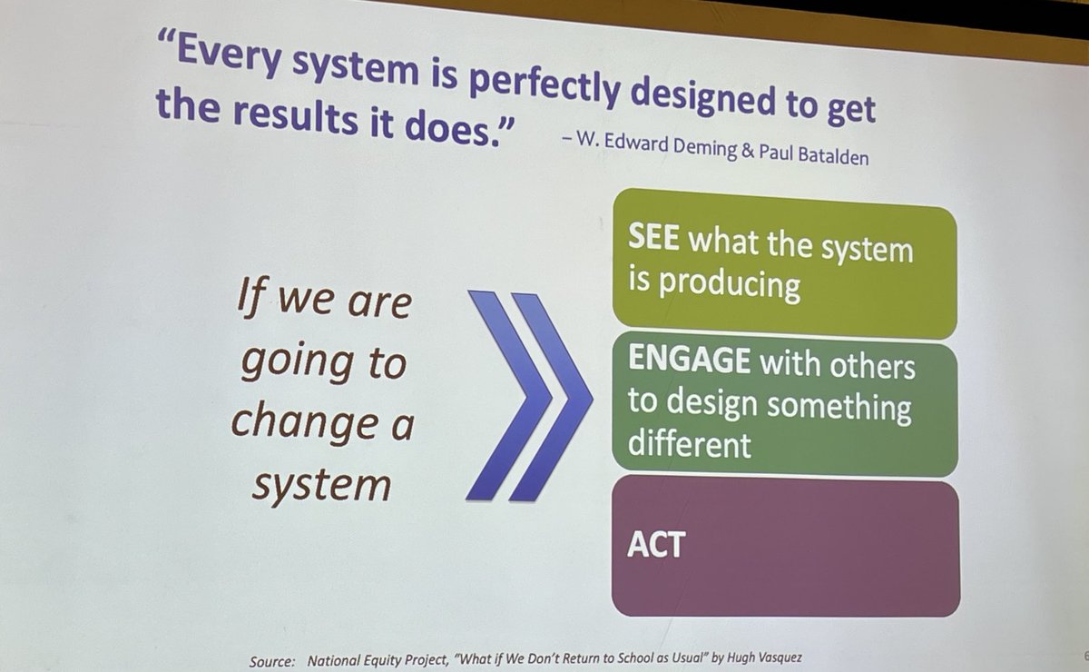 What results are you getting in your system? If we want different results, we must design our systems for the results we desire! #learnfwd23