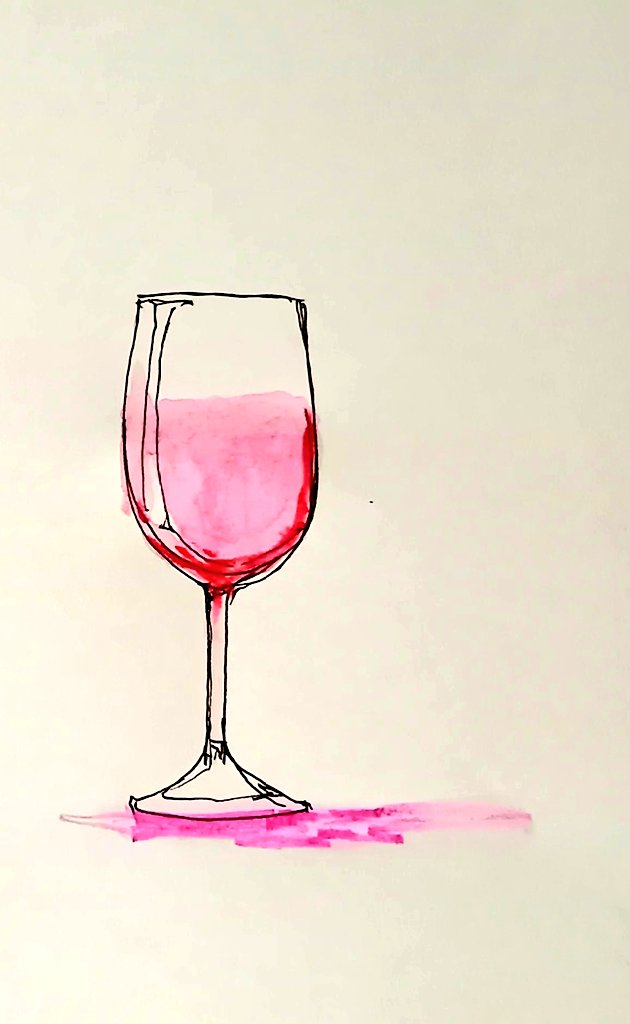 わんばんこ🌙
ワインのイメージって赤っぽい🍷🤔
白、赤どっちが好みですか •́ω•̀)?
私は以前は白派だったけど
今は赤も好き 🍷
#イラスト #水彩色鉛筆画