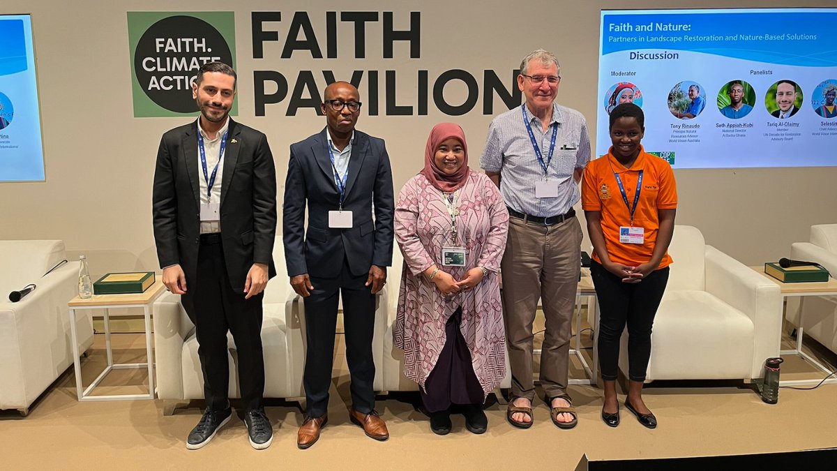 🌏#COP28 Behind The Scenes⭐️ We were a part of a historic moment as the first-ever Faith Pavilion opened its doors at the @UNFCCC conference in #Dubai! 🌍🙏 Global religious leaders united, urging the world to strive for both peace and the preservation of a livable climate - a
