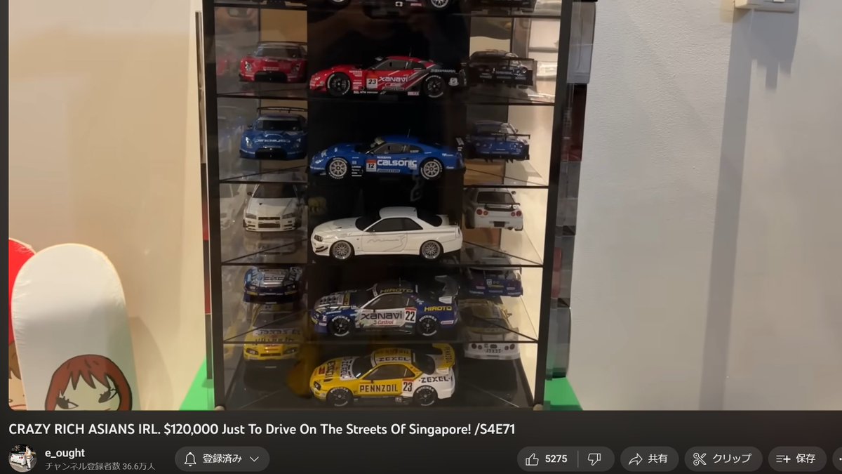 RYO_ZN6's tweet photo. このショーケースすげぇｗ
モデルカーを横に置くことでミラーに反射してフロントとリアが3面で写るwww
ばりおもろいなこれ https://t.co/dJrUtZVdld