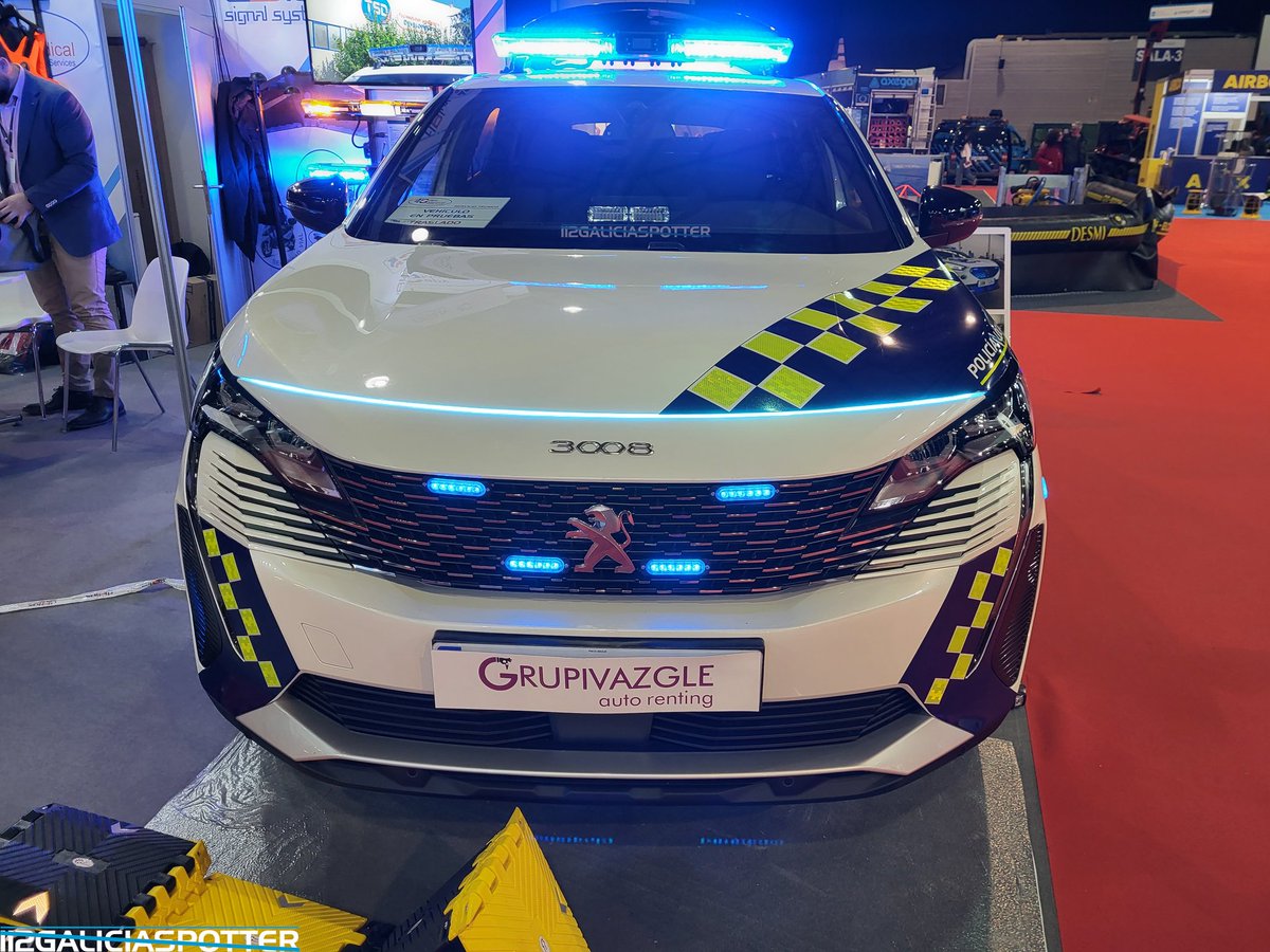 Peugeot 3008 para la Policía Local de Galicia, presente en el stand de DBLux, junto a Grupivazgle y SepyMedical S.L en la Feria Internacional SEDEXPO 2023.

#peugeot3008 #dblux #sepymedical #grupivazgle #sedexpo #sedexpo23 #sedexpo2023 #silleda #galicia #policialocal #policia