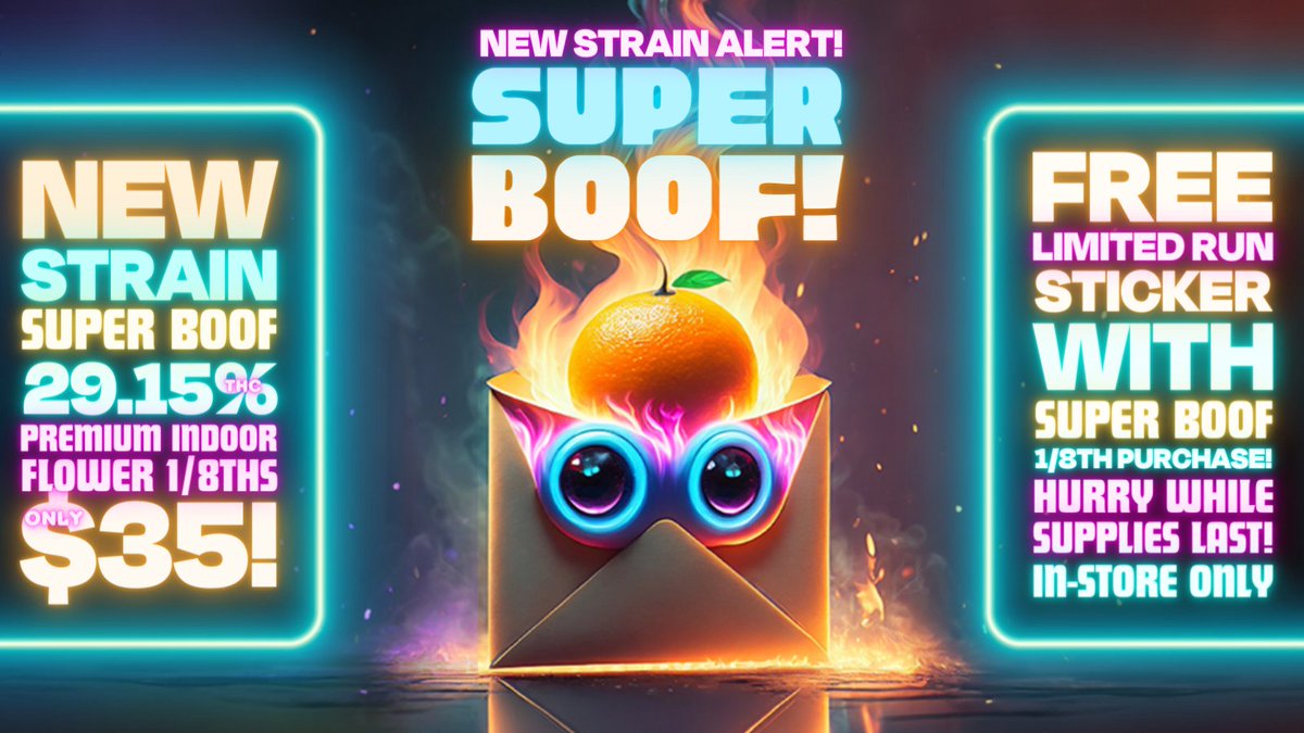 Happy New Strain Drop Wednesday! We've been cooking up something Special and VERY Florida Orange! This Super Boof brings the best aspects of Tropicana Cookies but provides that missing punch!

As we are coming to the end of the road in our New Strain Campaign that will not mean