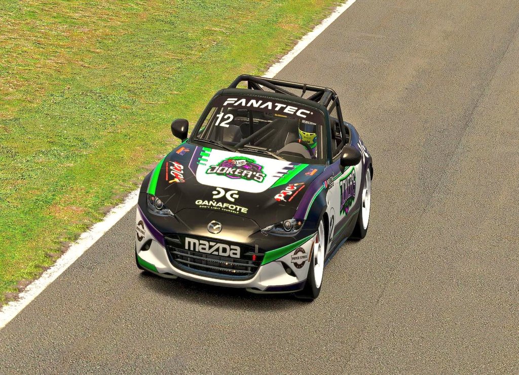 Jokers_eTeam's tweet photo. #JokersDesign🖌 #iracing
Tenemos un joker 👿 perdido con el @MazdaEspana #MX5cup en @iRacing 😍
Alguien sabe decirnos q circuito es ⁉️ https://t.co/9fmv1y6Zus