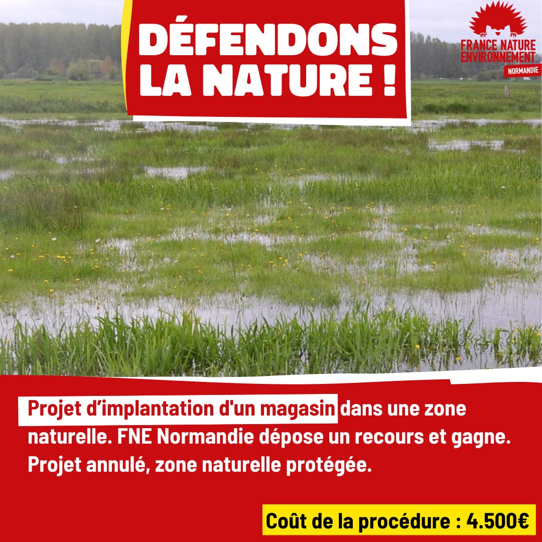 🦔 FNE Normandie : grâce à vous, un contre-pouvoir libre et indépendant.
👉 Une de nos missions historique est d’agir en justice lorsque le droit de l'environnement est bafoué.
💚Vous aussi, défendez les droits de la nature,
faites un don à FNE Normandie⬇️ helloasso.com/associations/f…