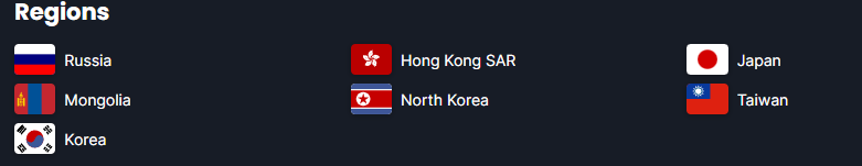 dupr1ce's tweet photo. Regions for East Asia qualifier 🤔 https://t.co/ORMStsjT22