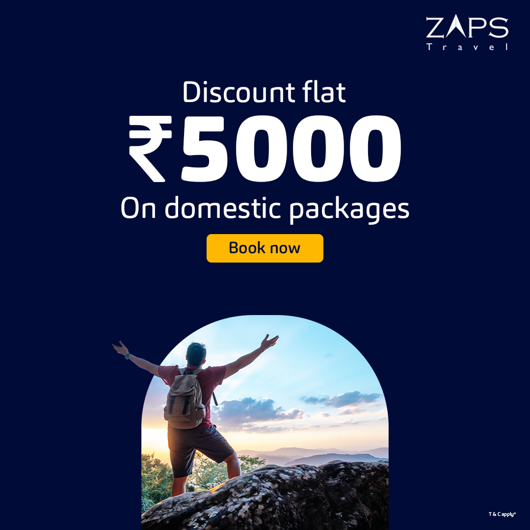 ✅ Travel Packages:
Enjoy a whopping ₹5,000 OFF on all domestic travel packages.

#TravelPackages #ExploreMoreForLess #AdventureAwaits #PackageDeals #TravelSavings #DiscoverWithDiscount #VacationGoals #ExploreLocal #JourneyDiscounted #TravelDealAlert #AdventureDiscounts