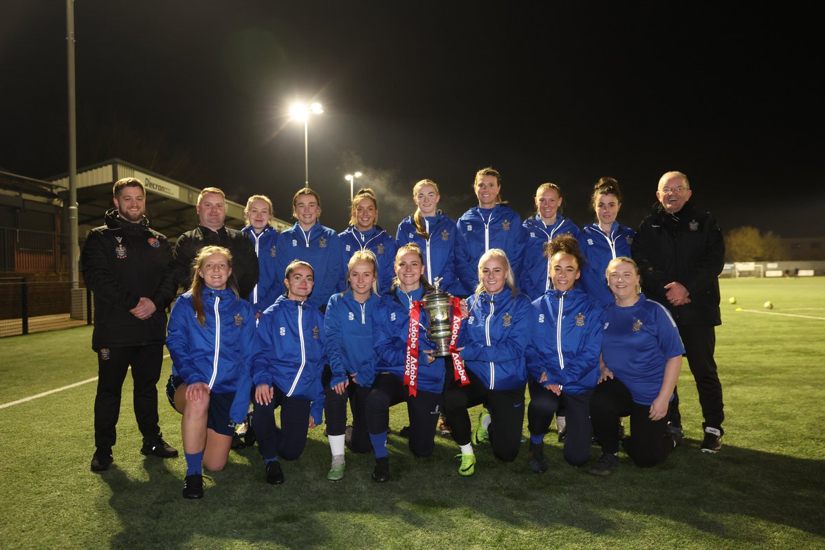 The #AdobeWomensFACup trophy visited the lowest-ranked team remaining in the competition, <a href="/DarwenFC/">Darwen FC</a>, ahead of Sunday's third round clash with Blackburn Rovers 🏆