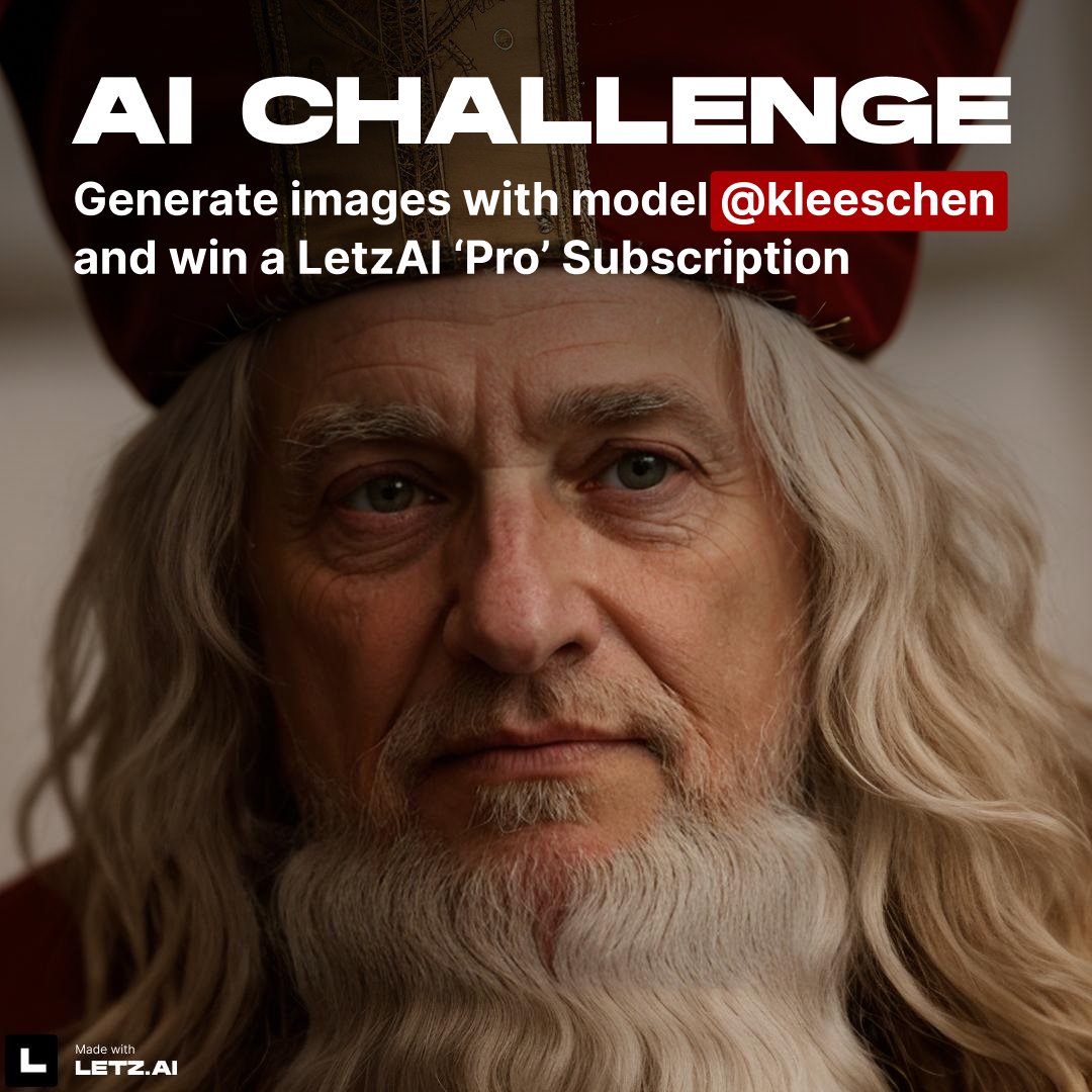 letz_ai's tweet photo. 🔥 AI CHALLENGE 🔥
Win a LetzAI Pro subscription by generating images of St. Nicholas 😎

How?
1. Generate an image with the @ kleeschen model
2. Publish your image on our feed!

The image with the most likes on LetzAI by December 13th wins!

Good luck and have a great 🎅 Day https://t.co/cthUcEb0xc