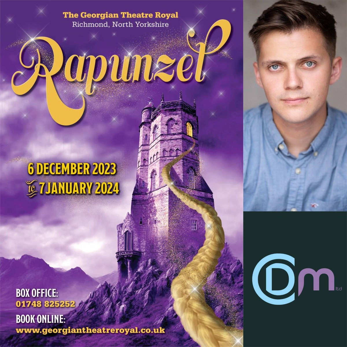 Break a leg to client MARCUS JONES (@MarcusIJones) who opens today as Jimmy ‘the Prince’ Charming in Rapunzel at the Georgian Theatre Royal, Richmond. The in-house production runs until 7 January 2024. @TheGTRoyal