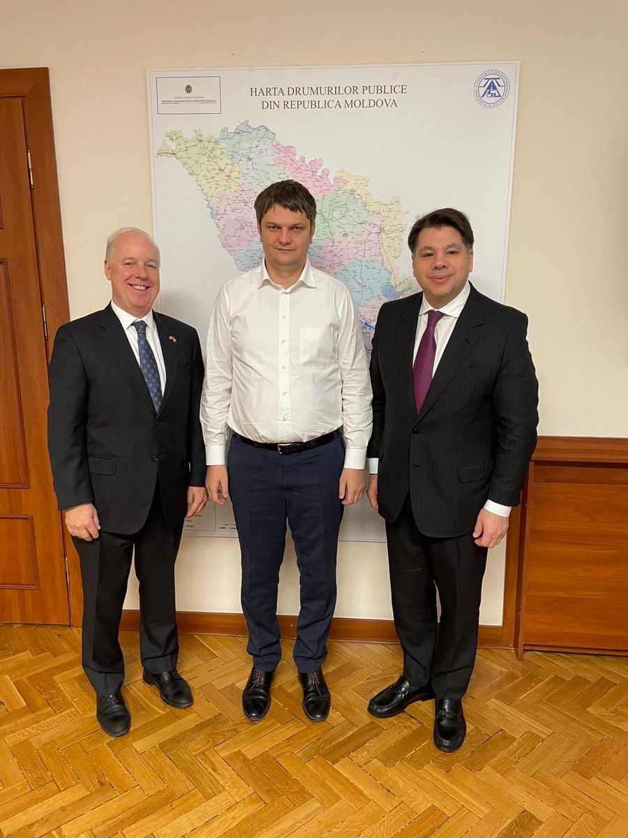 Thrilled to be joining my friend U.S. Ambassador Logsdon in Moldova to discuss regional infrastructure connectivity. This region is at a crossroads to increase economic cooperation that will bring increased prosperity to all. The U.S. is proud to be a partner in this journey.…