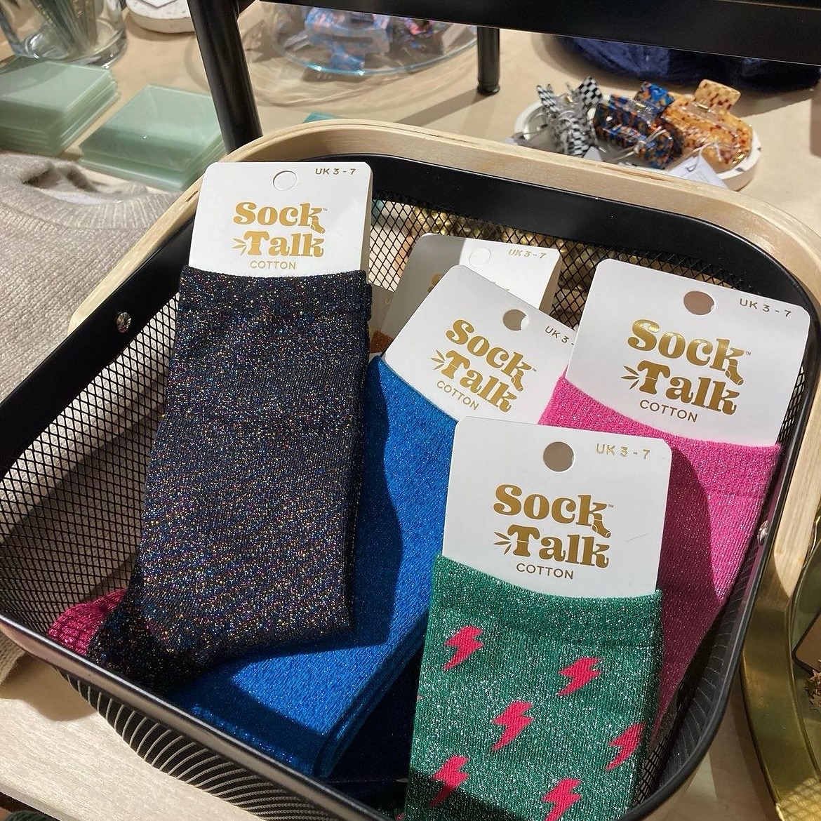 bedfordarcade's tweet photo. Sparkle season has landed and we are totally here for it ✨

These sparkly socks are a must have for your festive wardrobe this year! Head to Boutique Planet and pick up a pair today.

#bedford #bedfordarcade #thearcadebedford #pieces #boutiqueplanet #christmas https://t.co/xJMBsqLX0R