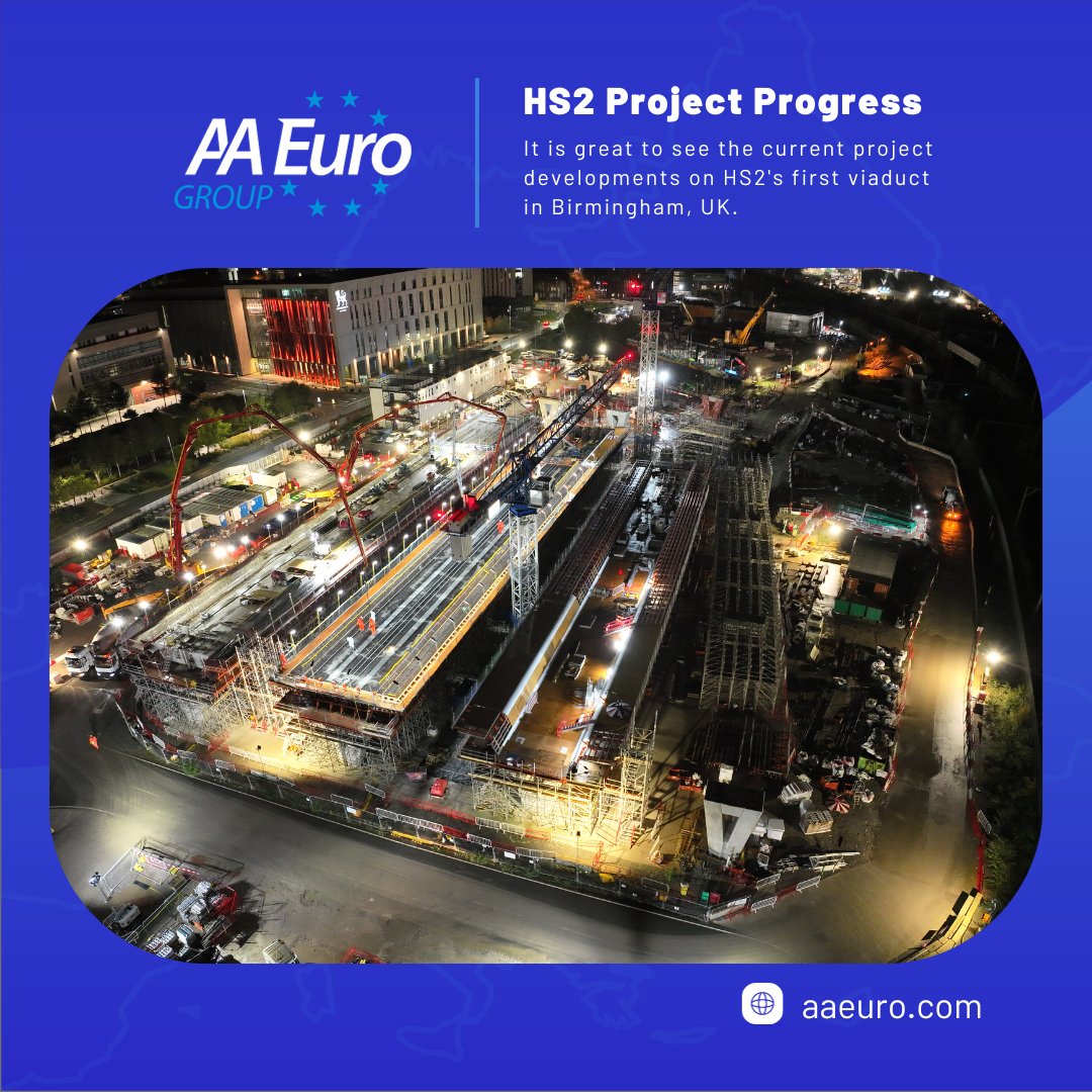 aaeurogroup's tweet photo. The HS2 Curzon Viaduct is rapidly taking shape, bringing high-speed rail connectivity to Birmingham.

As demand for skilled labor soars, AA Euro Group is ready to connect you with the opportunities that await.

🔗 https://t.co/DucPxpelut

#HS2 #CurzonStreet #Recruitment #Hiring https://t.co/XW0RMIm12f