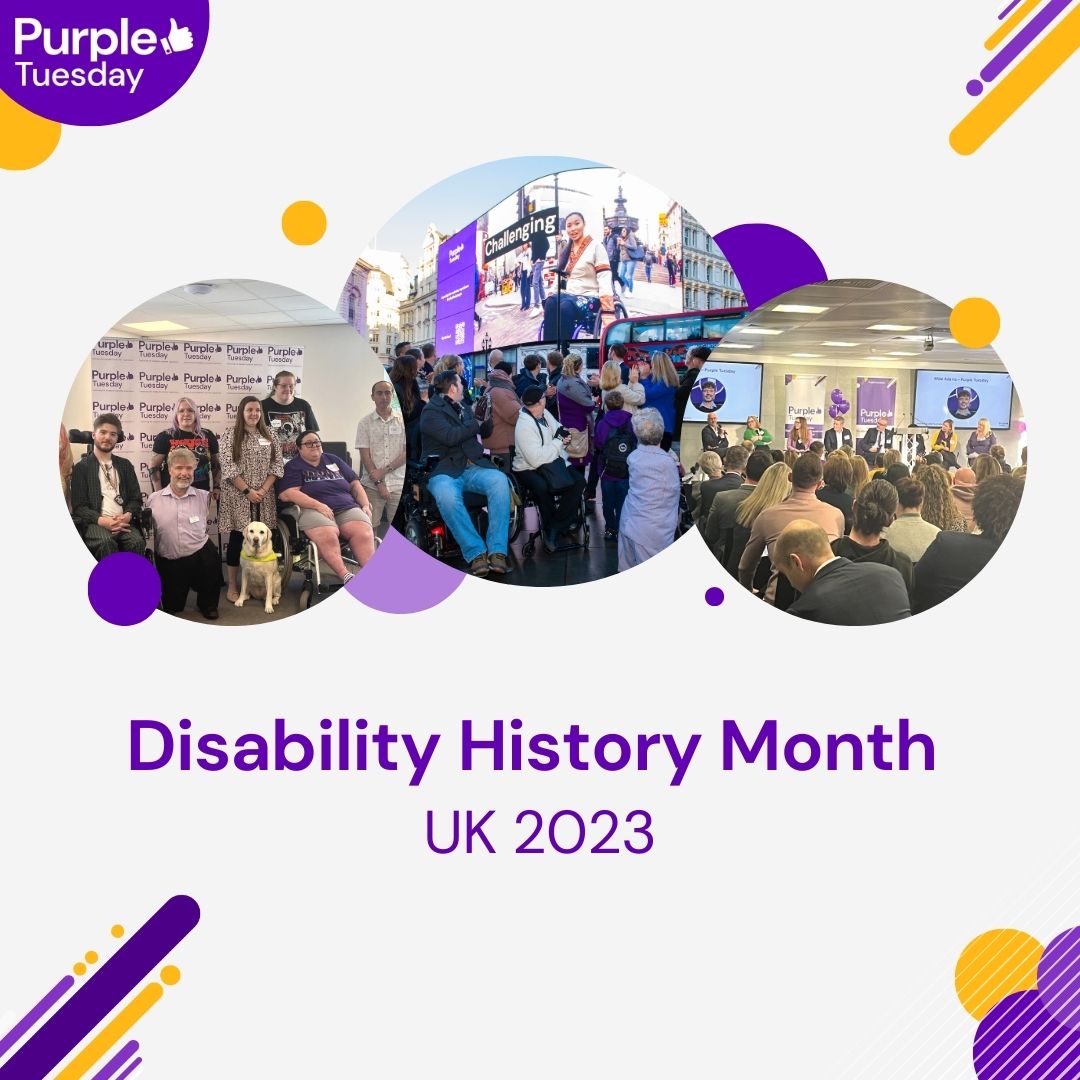 PurpleTuesNov's tweet image. As we are coming near the end of #UKDisabilityHistoryMonth 2023 we wanted to share why this month is so important, and how we can all make a positive difference to the lives of disabled people across the UK and the world.