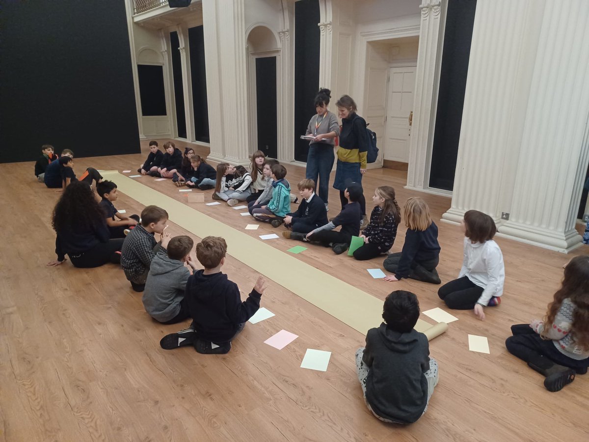 talbotrice75's tweet photo. This week, we welcomed school groups to explore #TheRecent
👀  If you are a nursery leader or school teacher and would like to know more about what we can offer your class at Talbot Rice Gallery, get in touch! 
#SchoolGroups #ClimateCrisis #Environment https://t.co/di2xjxZHXL