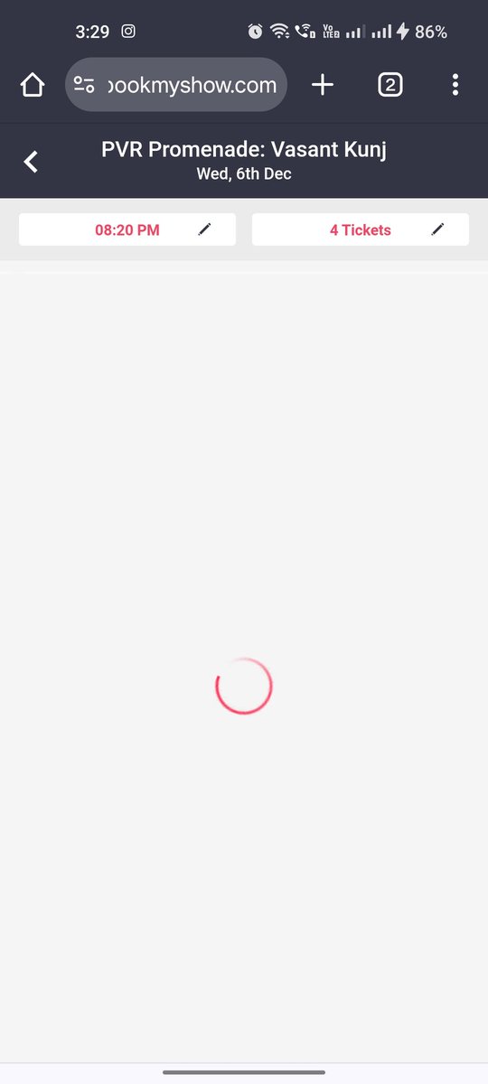 hsihsamathew's tweet photo. Trying to watch Sam Bahadur today, but the universe seems to be conspiring to not make it happen. @bookmyshow @Paytm why you do like this? https://t.co/FJ2JEo4Nnh