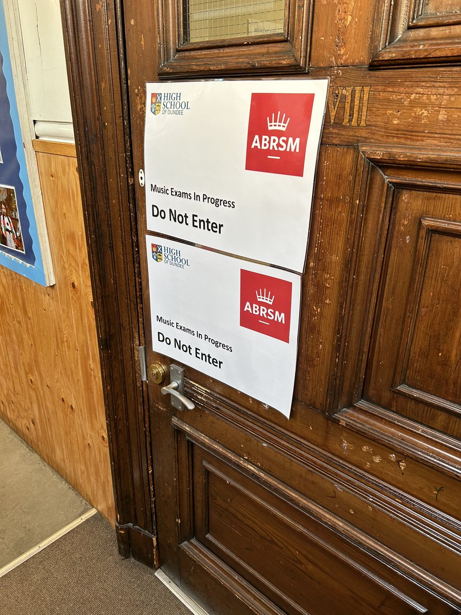 HSD_Music's tweet photo. Good luck to our @HSofDundee pupils sitting @ABRSM practical exams today and tomorrow! From Prep test to grade 8!  A great experience that helps build confidence, creativity and musicianship! #music #school #dundee #exams https://t.co/iUuwRog4ue