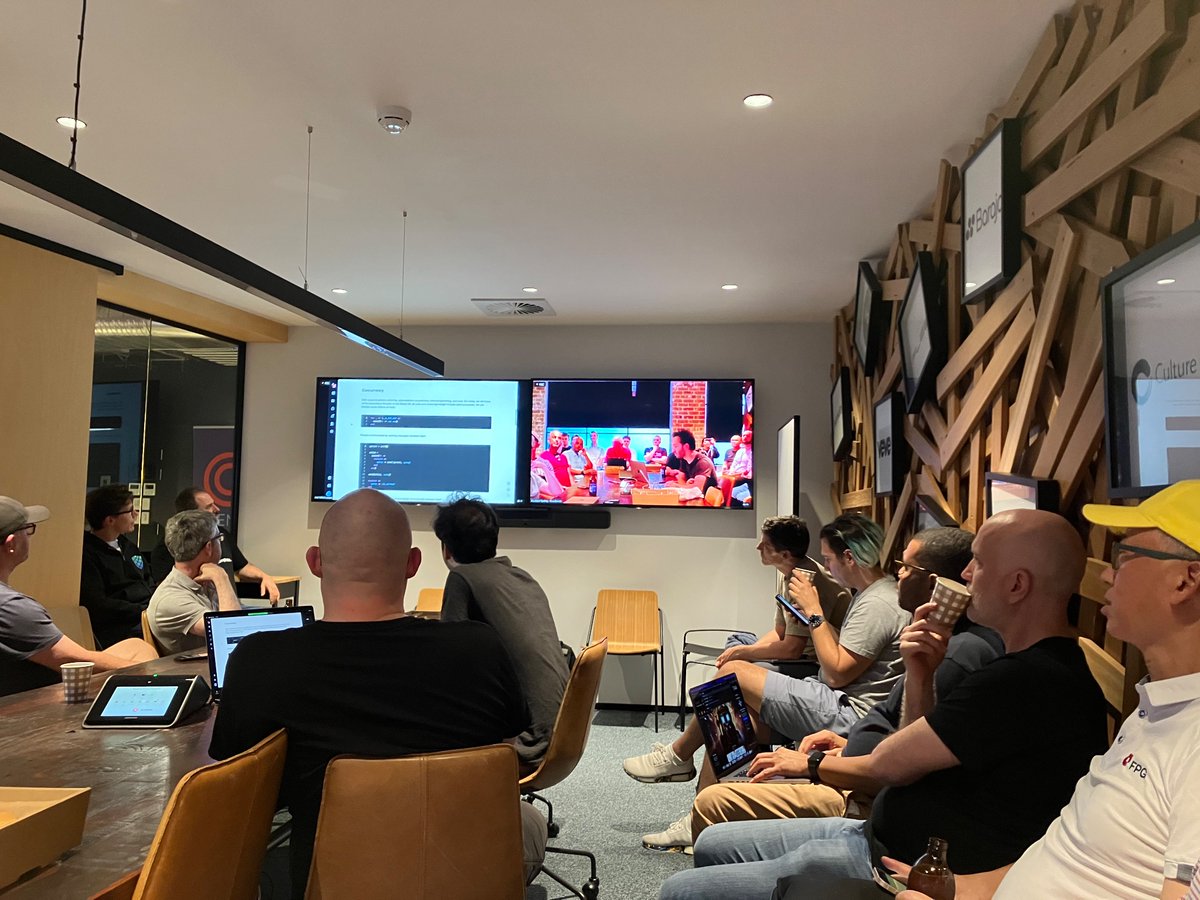 wiserfirst's tweet photo. José gave a talk about the capabilities of LiveBook, which absolutely blew our minds. @ElixirSydney https://t.co/GMTdtqkgDh