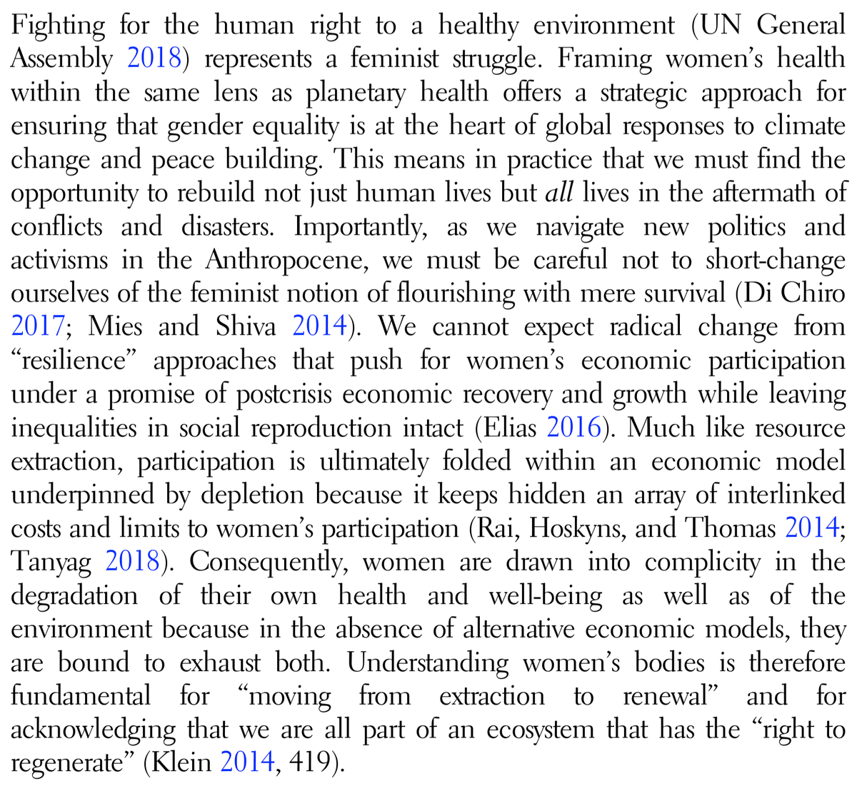 🌍Climate change is a women's issue!🌍 In 'A Feminist Call to Be Radical: Linking Women's Health and Planetary Health,' @maria_tanyag argues that gender equality must be at the heart of global responses to climate change #COP28 ♀️ Full text link ⤵️ cambridge.org/core/journals/…