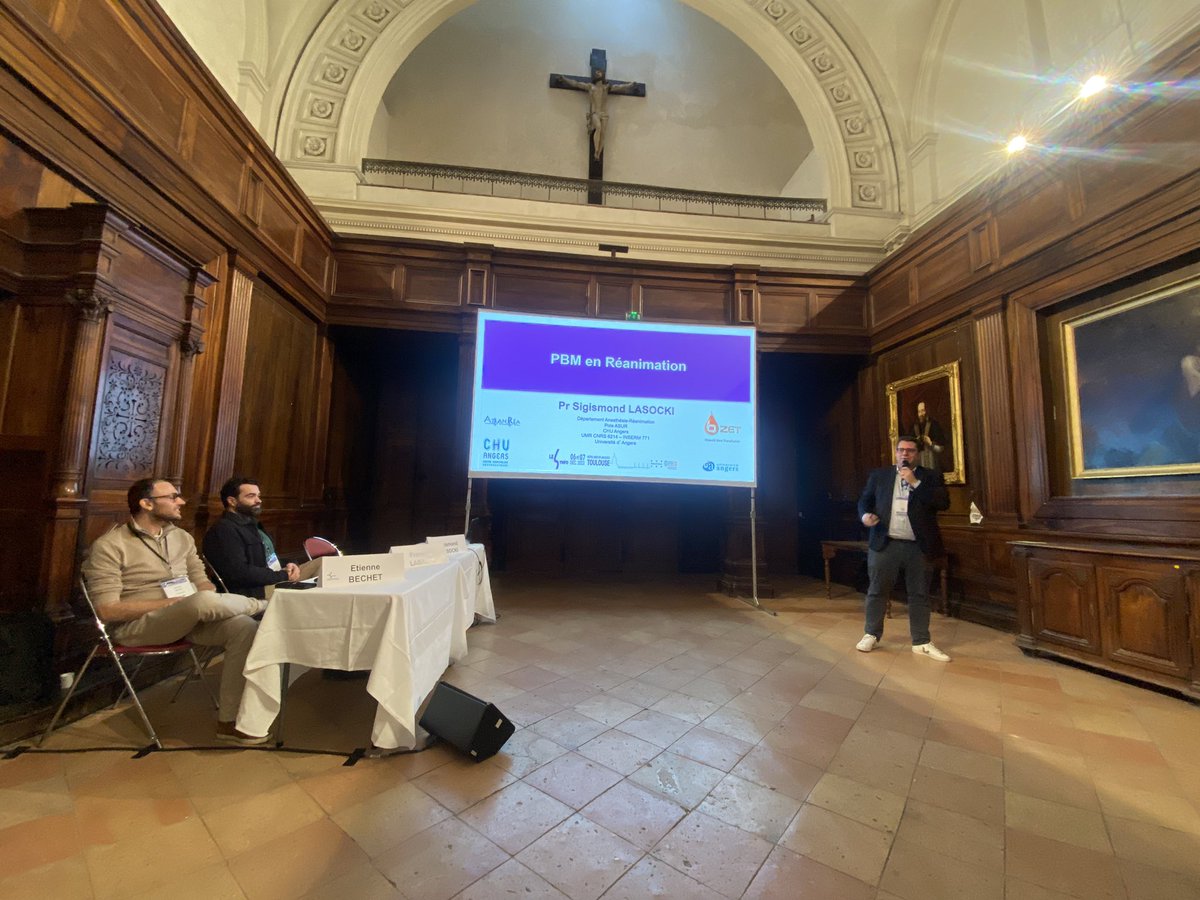 PBM en réanimation avec le Pr <a href="/SigLasocki/">Lasocki</a> Président du <a href="/cnear_fr/">CNEAR Anesthésie Réanimation</a> qui nous fait l’honneur de parler d’un de ses sujets de prédilection 🩸<a href="/NATAforum/">NATA - PBM, Thrombosis and Haemostasis</a> <a href="/SFAR_ORG/">SFAR Anesthésie Réanimation</a> modéré par le Dr <a href="/LabasteF/">Labaste François</a> de la réa de chirurgie cardiaque au <a href="/CHUdeToulouse/">CHU de Toulouse - compte inactif</a>.