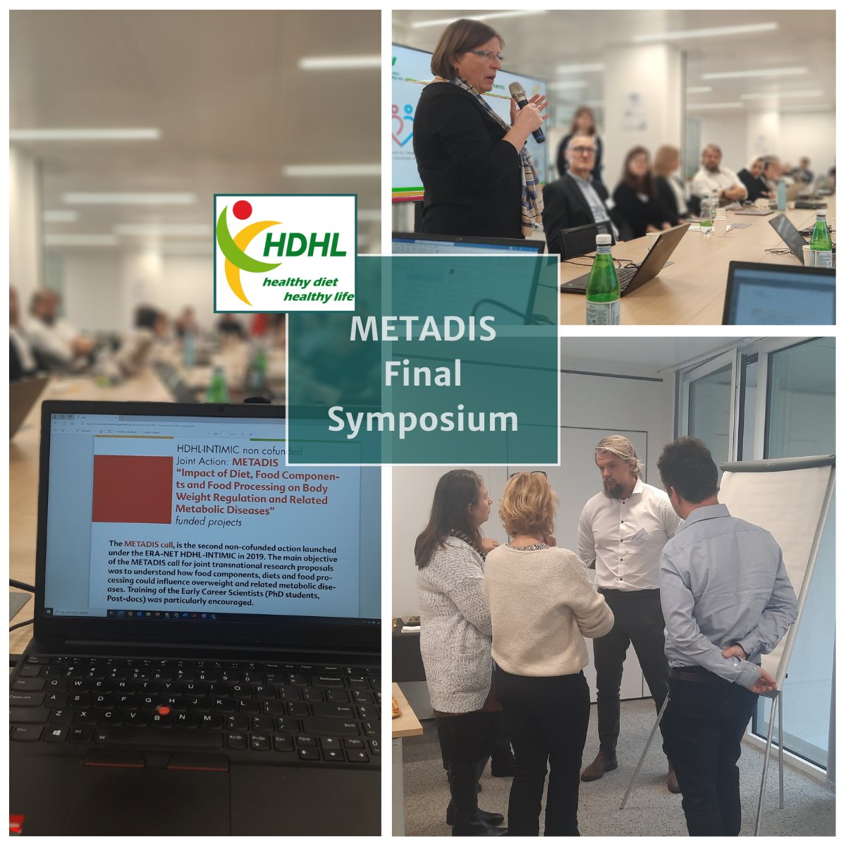 HDHL #METADIS wrapped up with a final symposium, highlighting insights from #CarbHealth, #Carb-Q-4-Health, #ePIDEMIc, #EURODIET, @FoodPhyt_JPI, and <a href="/STAY_JPI/">STAY</a> ! Special shout-out to the #EarlyCareerScientists for their contributions.🎉  Read more: bit.ly/4a8ufwR