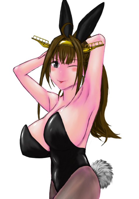 急きょバニー金剛描いてます。 