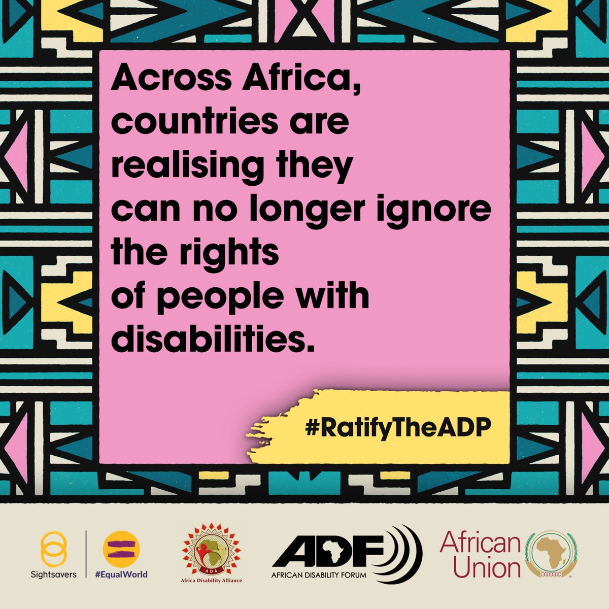 Across Africa, countries are realising they can no longer ignore the rights of people with disabilities. We are calling on governments to act now. @Sightsavers @Sightsavers_Pol #RatifyTheADP #EqualWorld