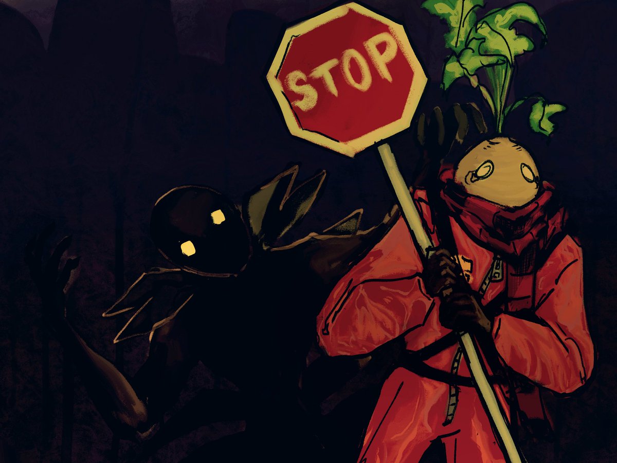 ChaosPigeonsAAA's tweet image. Lethal company doodle before bed 🥳

#5up #5upfanart