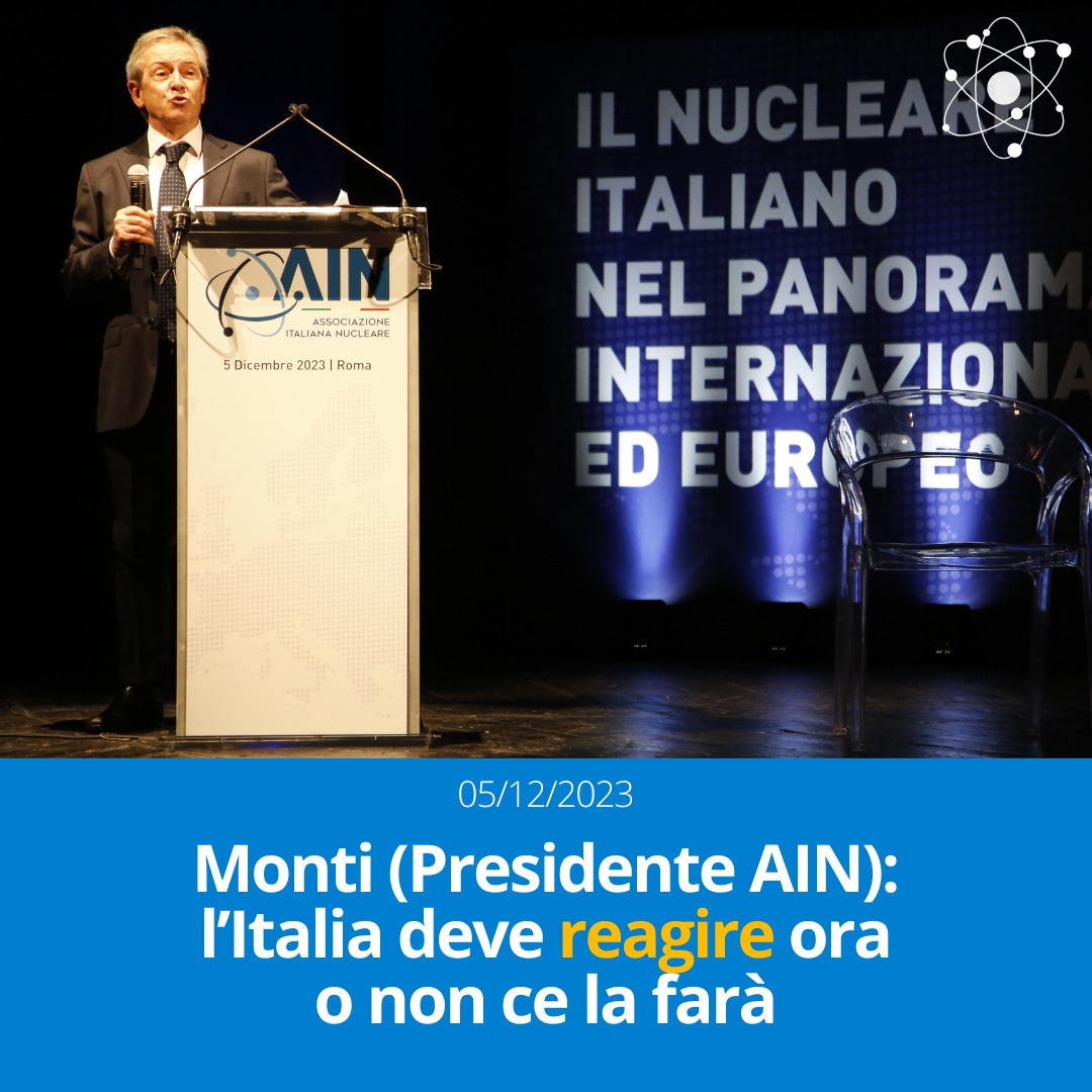 «È tempo di iniziare con azioni concrete poiché l’Italia è già in rincorsa e se non ci muoviamo subito rischiamo di rimanere definitivamente indietro. Ripeto, non si tratta più di avere sogni nel cassetto ma di agire» Così Monti ieri al nostro evento: associazioneitaliananucleare.it/monti-presiden…