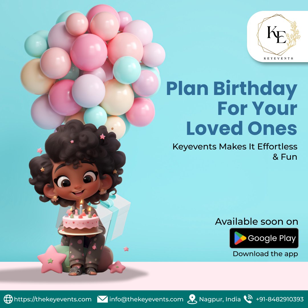 keyeventsngp's tweet photo. Dive into a world of seamless 🎊party planning where every detail is just a tap away. From choosing the perfect theme to coordinating vendors, our 📱app ensures your loved ones
🌐 https://t.co/h6QkMDyN31

#Keyevents #BirthdayJoy #KeyeventsLaunch #EventPlanner #EventPlannerNagpurs https://t.co/TACfSXL2Xd