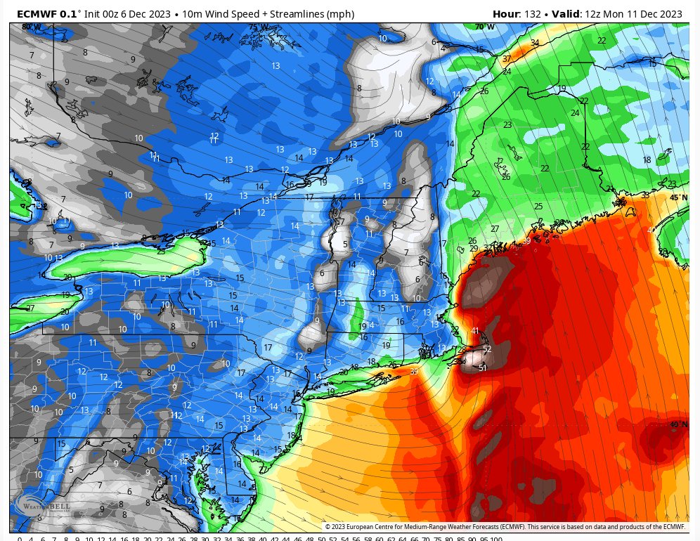 If strength and path don't change, first thing Monday morning could get a bit wild with windswept rain, power outages and some coastal flooding. I'm watching it closely.