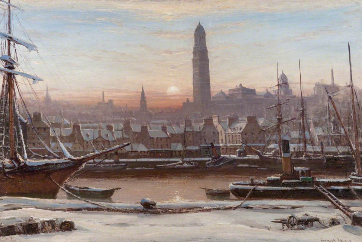 On this crisp December morning, we share with you 'Old Greenock of Bygone Days' by Patrick Downie (1854-1945).