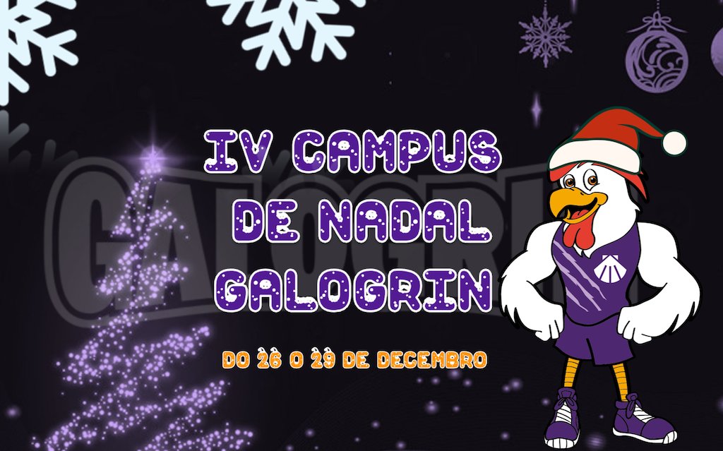 galogrin's tweet photo. 🎄IV CAMPUS DE NADAL🎄

Do 26 o 29 de decembro:

2008 - 2011 / infantís e cadetes - IES Eduardo Pondal

2012 - 2017 / minis, preminis e babys - Pavillón de Calo

Adestramentos, mellora técnica e táctica, xogos e competicións. 

INSCRICIÓN DENDE A WEB
https://t.co/kfWCnmpefi https://t.co/hIJp5XXvQw