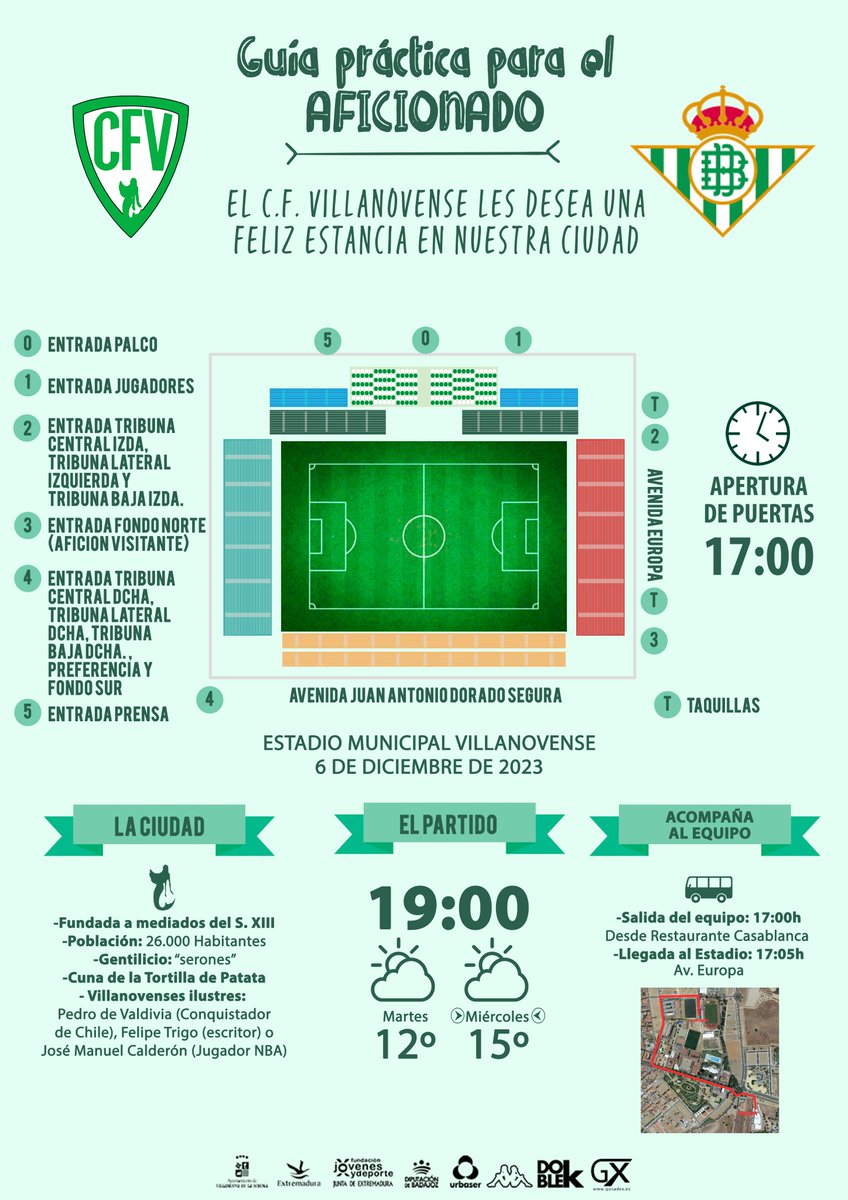 cfvillanovense's tweet photo. GUIA PARA EL AFICIONADO✅

- Información importante: Está completamente PROHIBIDO el acceso con cualquier tipo de paraguas al Estadio Municipal.🌂

#avantivillano
#villanovensebetis https://t.co/8ftoKIrK3X