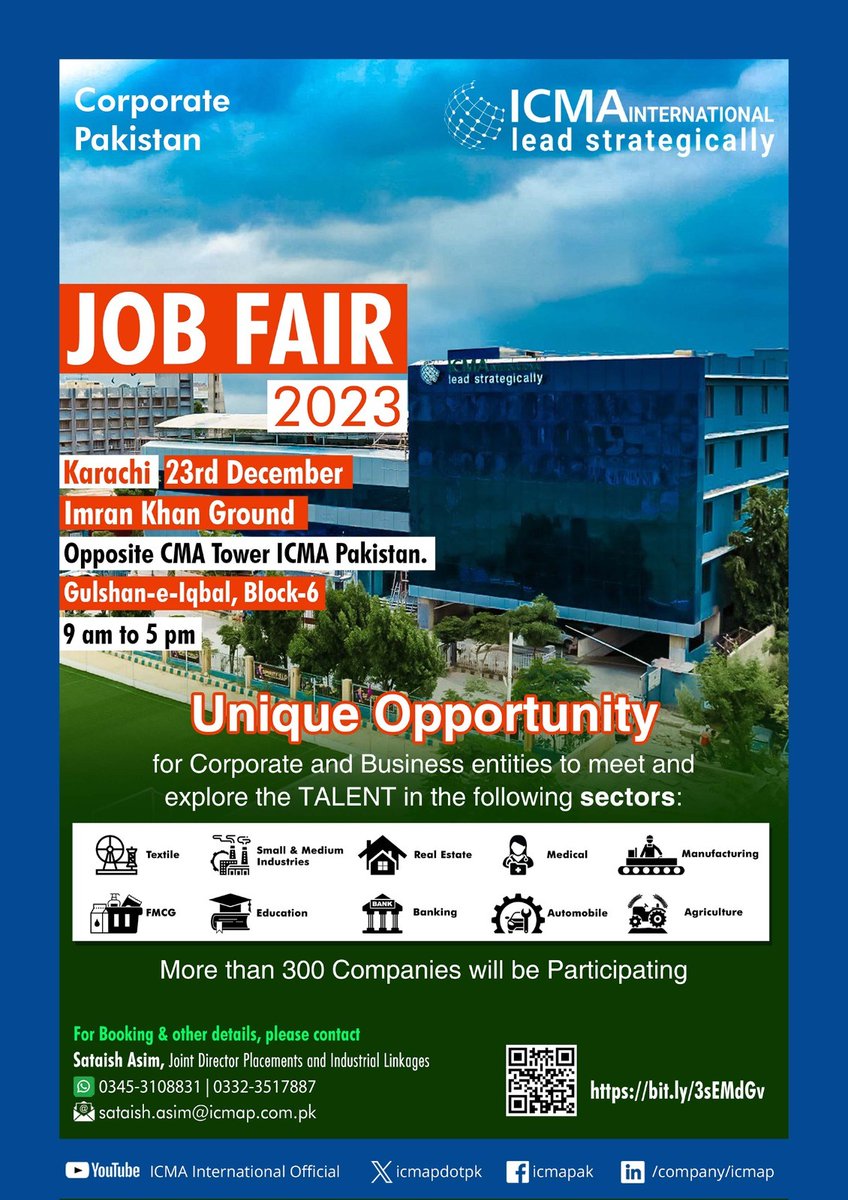 #Karachi #jobfair #ExcellenceAwards #jobfair2023 #opportunities2023 #corporate #jobhunt #jobhunt2023 #jobhiring #jobforyou #jobalert #careergoals #career #icma #international #2023hiring #2023jobs #2023opportunities #2023vision #megaevent #jobavailable #jobfinders #hiring #events