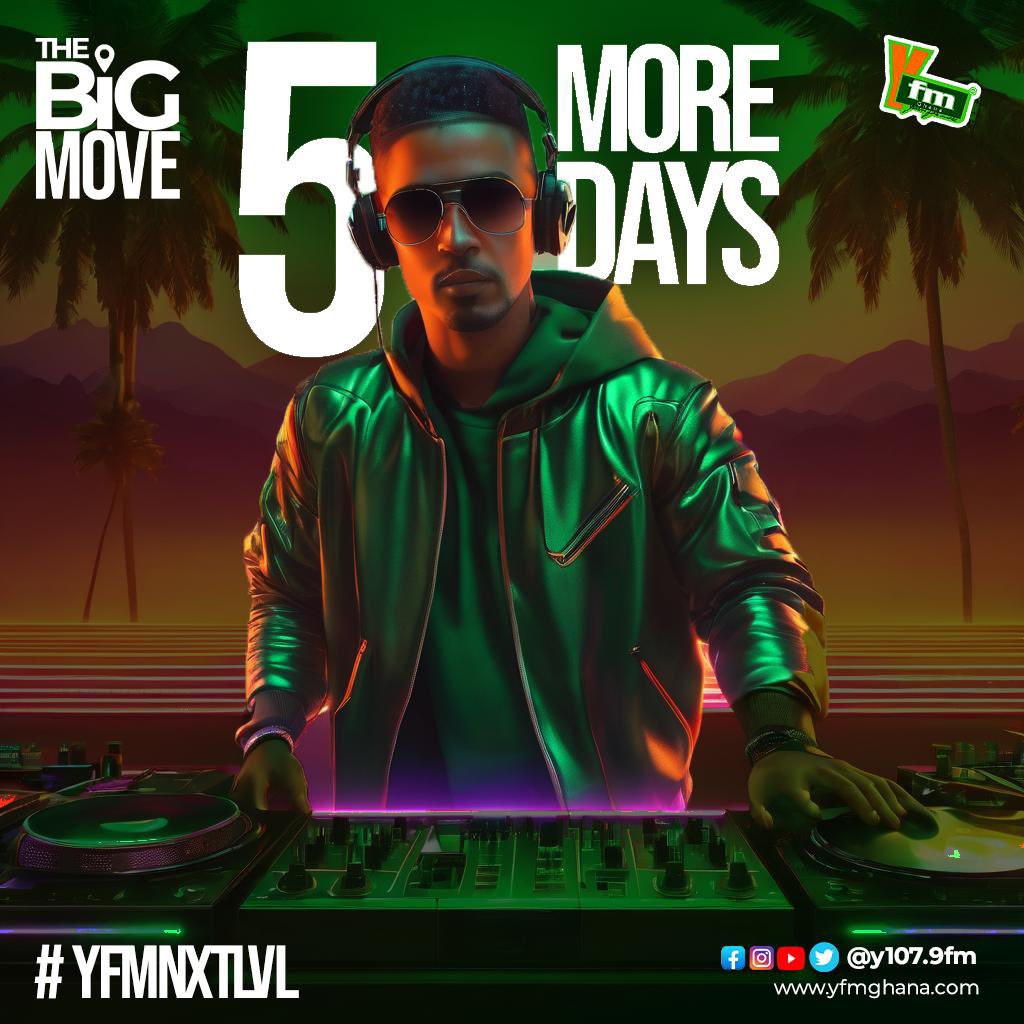 TheRealNaaDzama's tweet image. THE COUNTDOWN IS ON!
0️⃣5️⃣ Days to go🔥

#YFMNXTLVL
#TheBigMove