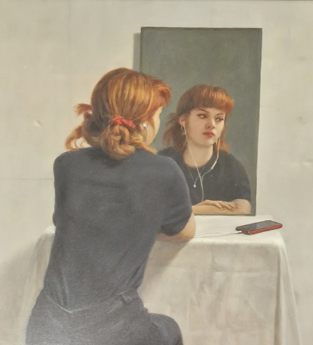 🎨✨ Our art auction catalogue is officially LIVE! 🖼️ 

Get a sneak peek at the breathtaking paintings up for grabs, such as <a href="/WHHolland/">Harry Holland</a> mesmerizing oil on board 'Listening to Music'. Find out more here: bit.ly/483pumr