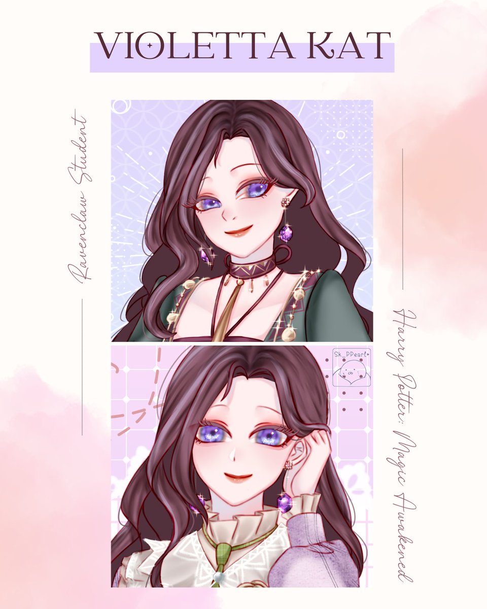 Sk_PPearl's tweet photo. MC in Harry Potter: Magic Awakened🪻✨ #OC https://t.co/kD57RGV1fF