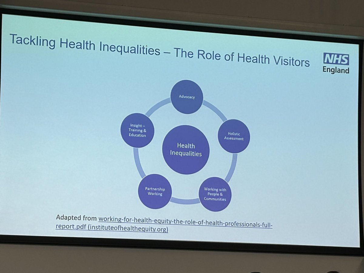 The role of the health visitor beautifully summaried by @BolaOwolabi8 at the #iHVleadership2023 conference @iHealthVisiting #HealthVisiting