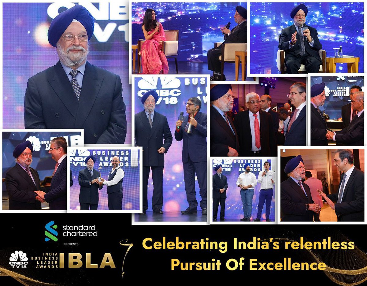 CNBCTV18News's tweet image. #IBLA2023 | Union Petroleum Minister @HardeepSPuri graced the #CNBCTV18IBLA 2023, where spoke about a host of issues ranging from why #BPCL&apos;s privatisation may be off the table to India&apos;s aspiration to host #COP33 and also presented the awards to the winners.

Watch his exclusive…