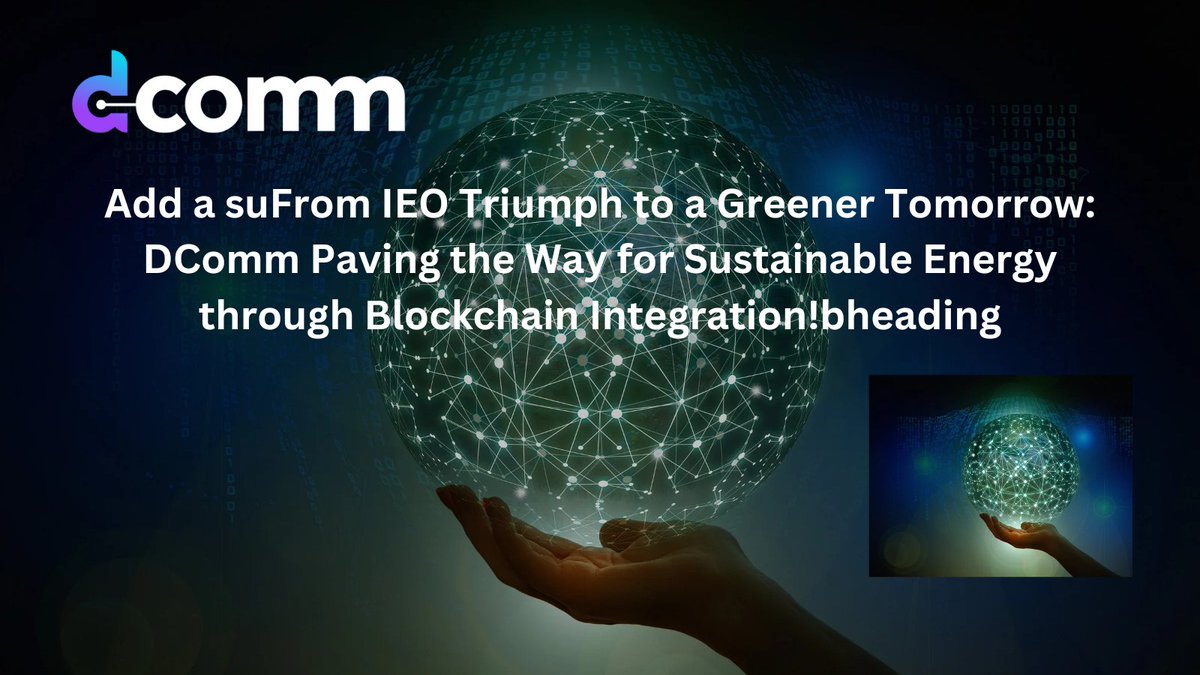 Deal890's tweet image. 3/9: Deeper Understanding of DComm 
Delving into the goals, mission, and vision of DComm has been enlightening. Understanding the bigger picture has fueled my passion for blockchain and the incredible possibilities DComm brings. #DCommInsights #BlockchainVision