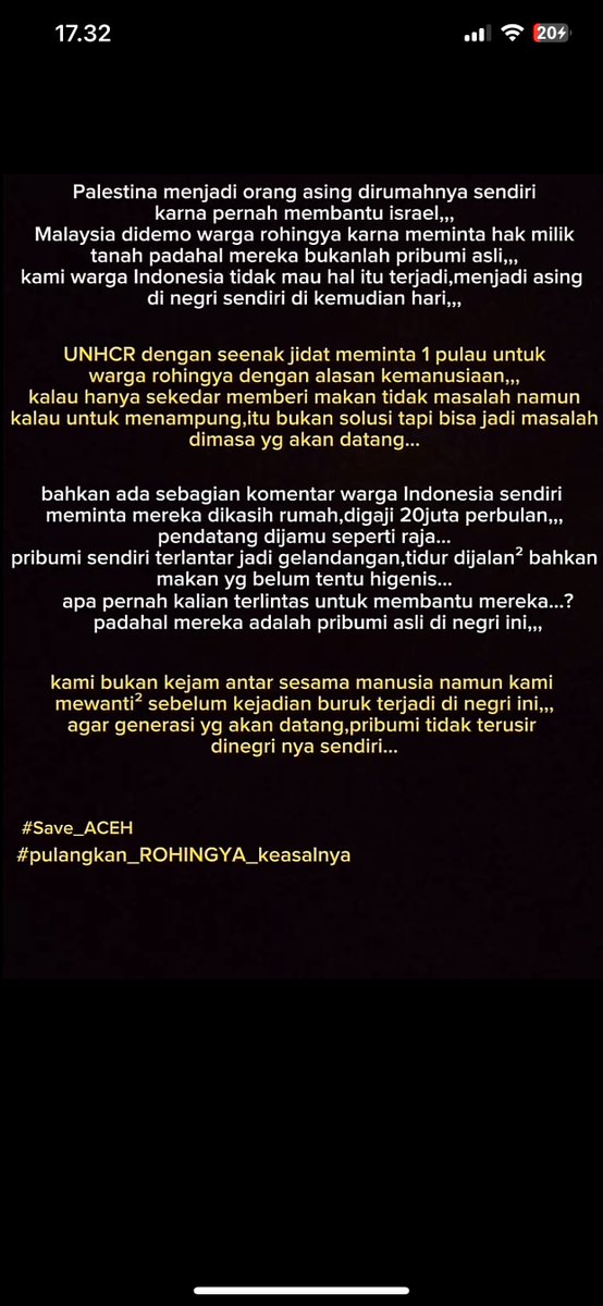 UNHCR ini keterlaluan ya. Keterlaluan banget. Dengan entengnya minta 1 pulau kosong buat orang Rohingya? 

Sorry ya, Israel dulu awalnya jg minta satu tempat akhirnya ngejajah Palestine. Terus skrg Rohingya mau dikasih pulau tapi yang minta UNHCR? boro boro pak. Kita aja mau