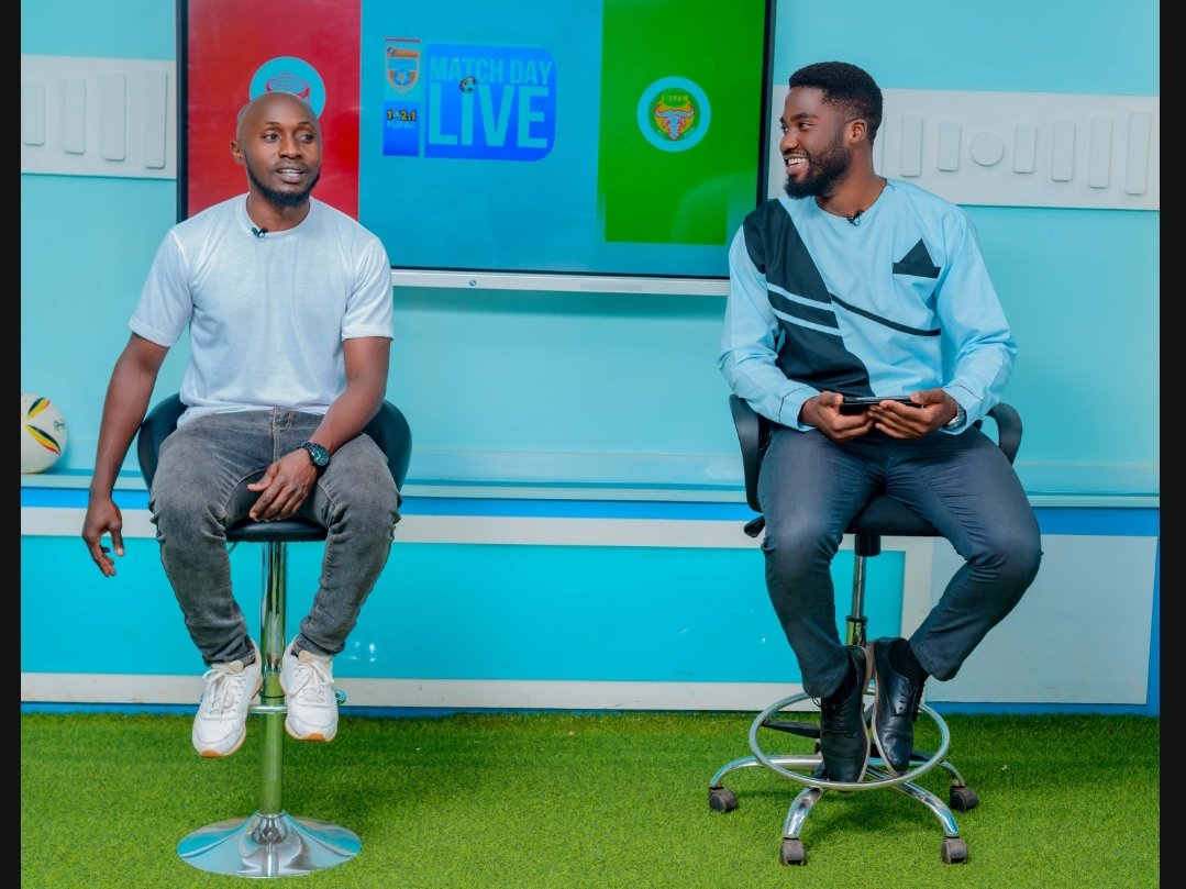 IMpaata's tweet photo. The usual suspects of Matchday Live 🔥

Catch the Analysis every afternoon, 1 hour to kickoff 

Exclusively on @fufatv1, Home of Ugandan Sport 

#StarTimesUPL #MatchDayLive https://t.co/4SVLsPY87l