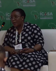 PulengL's tweet photo. Powerful panel discussion on Socio-Economic empowerment policies for HIV prevention among adolescent girls &amp; young women: End Gender Inequalities to end AIDS...at @icasa2023  @LeboMothae @anneshongwe #Silindokuhle_Hlazo #Dudu_Simelane et al led by @TumieKomanyane &amp; @vanyaradzayi https://t.co/w7FylLJN9c