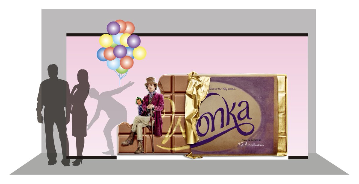 WonkaMovie_jp's tweet photo. チョコレートの香りに包まれる🤎

⋰
丸の内ピカデリー ドルビーシネマが
“ウォンカシアター”に🎩🪄࿐⋆*
⋱

フォトスポットの設置や
ウォンカチョコが当たる入場くじも🍫ˊ˗

📅12/8(⾦)〜1/4(⽊)
詳細：https://t.co/hltV81rAiK

『#ウォンカ とチョコレート工場のはじまり』
🎞𝟏𝟐.𝟖公開 https://t.co/dEQsZzpxmt
