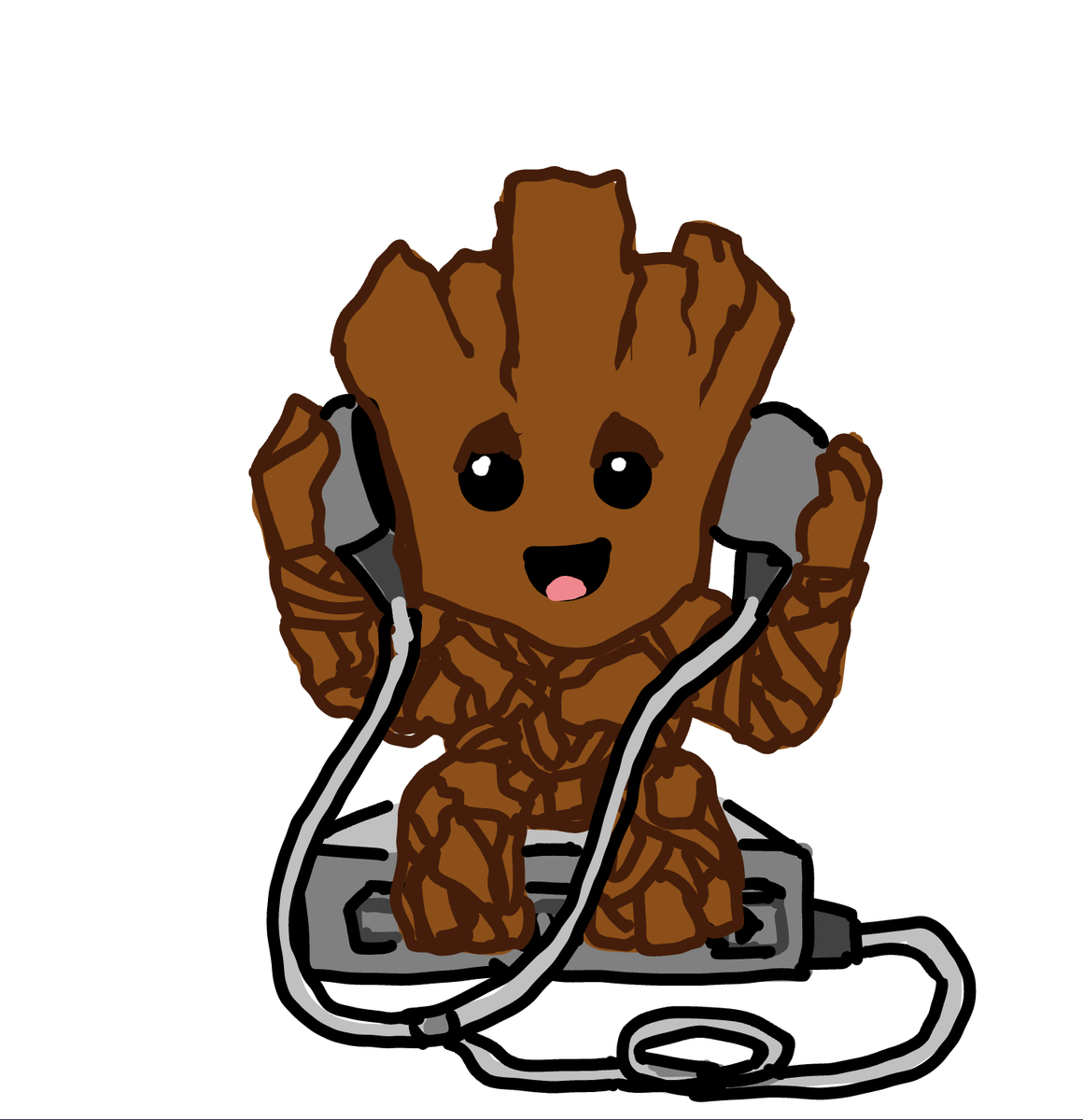 DoodleMe_Game's tweet photo. When Groot tries Doodle Me, it's more 'I am Doodle' than 'I am Groot!'.Check out this cutest drawing done by one of our favorite players starstruck by 'Guardians of the galaxy'🌌Doodle Me is live in your country. Play now 
(https://t.co/CwD2KXRYwR)#guardiansofthegalaxy #groot https://t.co/WDkFdyAGsf