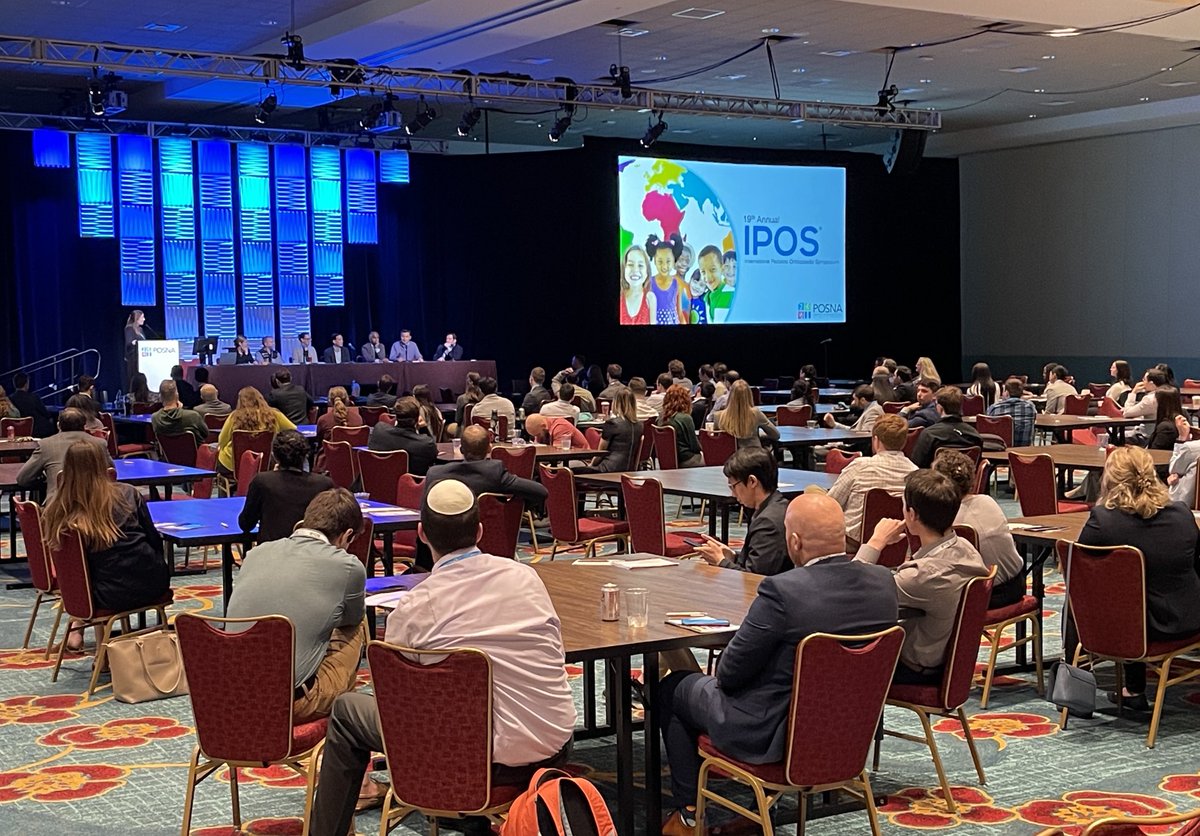 drsukenshah's tweet photo. #IPOS23 is about to get started in the big room! Getting excited 😆 Last night #ortho residents and fellows gathered for case presentations and early career advice to pregame the week! ⁦@POSNA_org⁩ ⁦@Nemours⁩ https://t.co/mmGAyZlMv2
