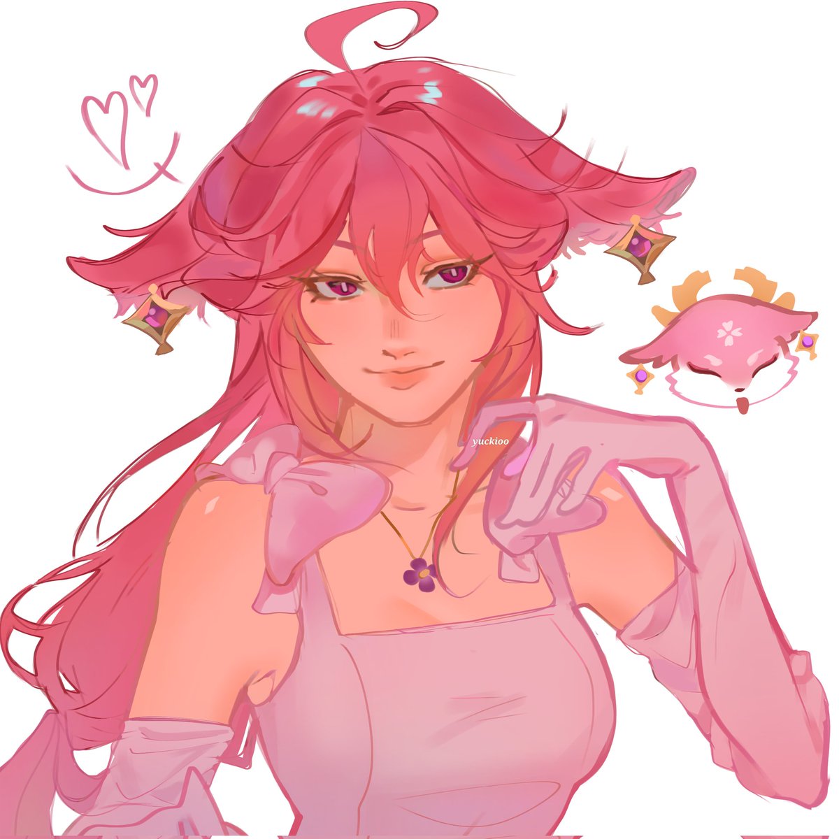 suddenly i have purple hair and isolate myself from the people i love so i dont feel pain #eimiko #yaemiko #GenshinImpact #原神