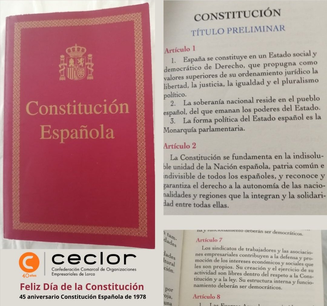 Feliz Día de la Constitución